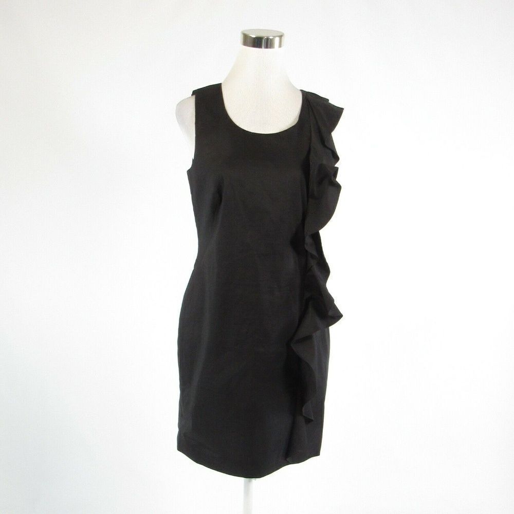 DKNY black sleeveless sheath dress 8